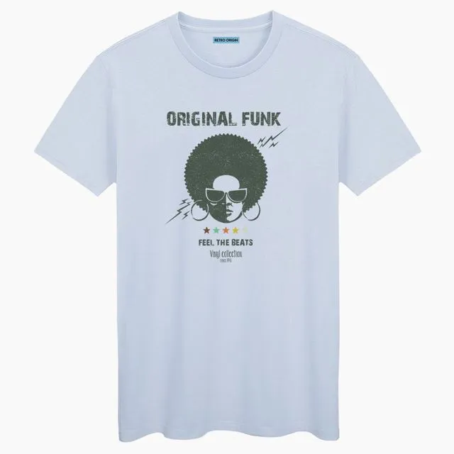 Original Funk Unisex Blue Cream T-shirt