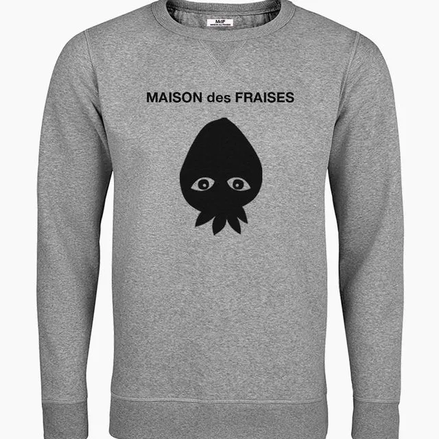 MAISON des FRAISES Black Unisex Sweatshirt
