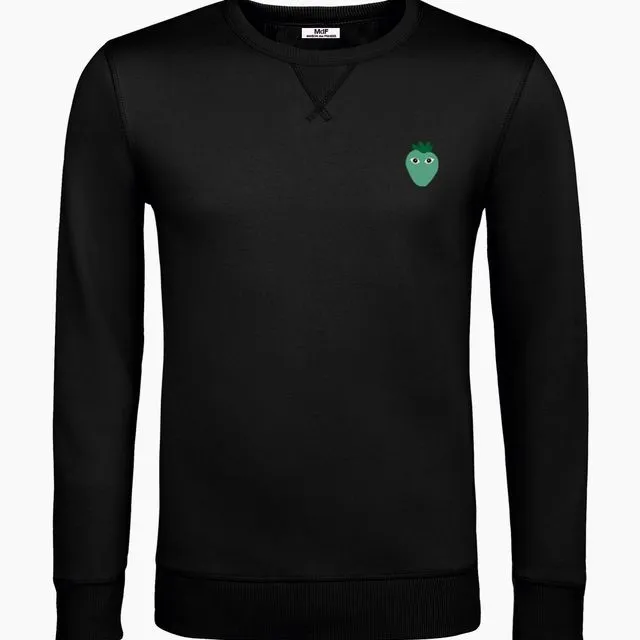Neo Mint Logo Unisex Black Sweatshirt