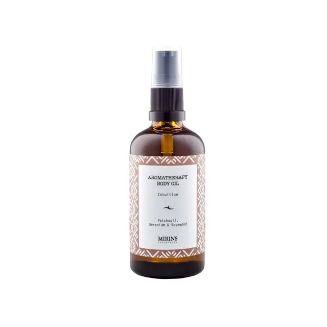 Body Oil with Pump – Intuition – Patchouli, Rosewood & Geranium