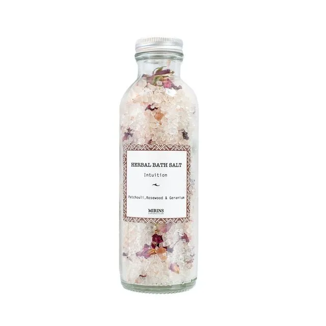 Herbal Bath Salt – Intuition – Patchouli, Rosewood & Geranium