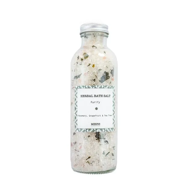 Herbal Bath Salt – Purify – Grapefruit, Rosemary & Tea Tree