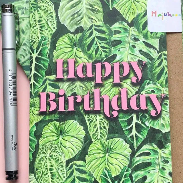 Happy Birthday Jungle Greeting Card