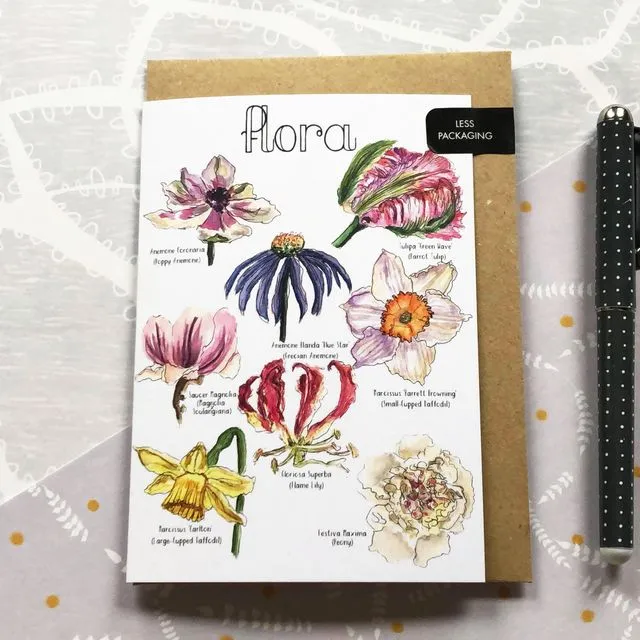 Flora Greeting Card