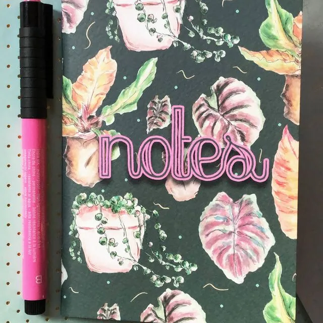Dark Green Houseplant Pocket Notebook