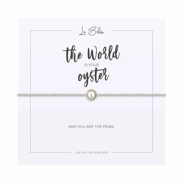 The World Is Your Oyster Sentiments Bracelet | Jewellery Gifts For Women