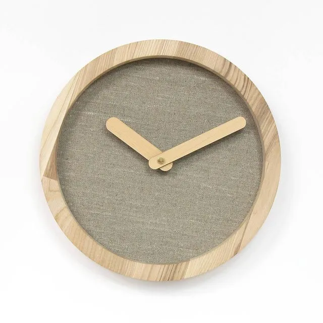 Wooden clock, Grey wood wall clock