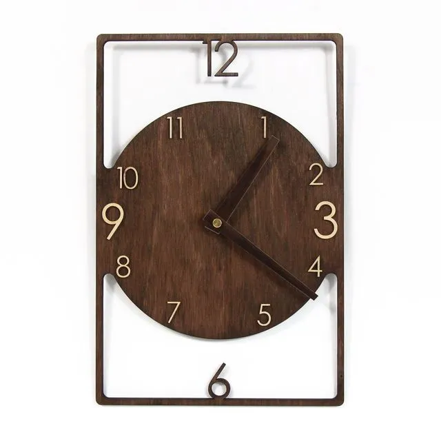 Wall clock , Wooden wall clock