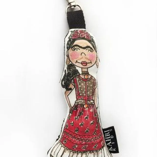Mini Frida Kahlo Doll Bag Charm