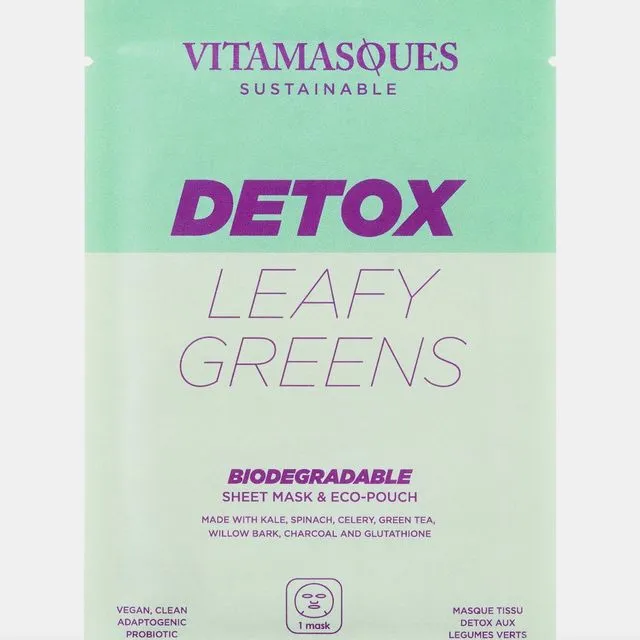 Detox Leafy Greens Biodegradable Mask