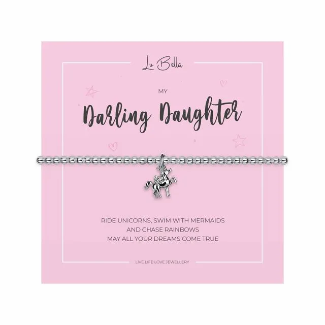 My Darling Daughter Children Sentiments Bracelet | Jewellery Gifts For Women