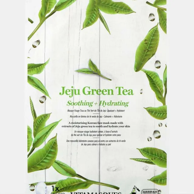 Jeju Green Tea Sheet Face Mask