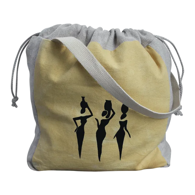 Organic Linen and Cotton Project Bag - Yellow