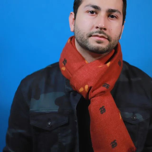 Pineapple Tropic Red Scarf