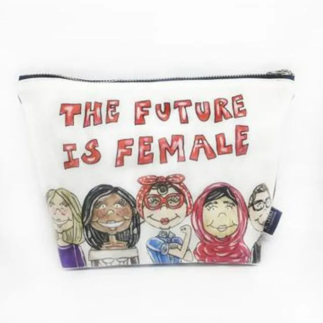 Future Is Female T Bottom Cosmetic Bag