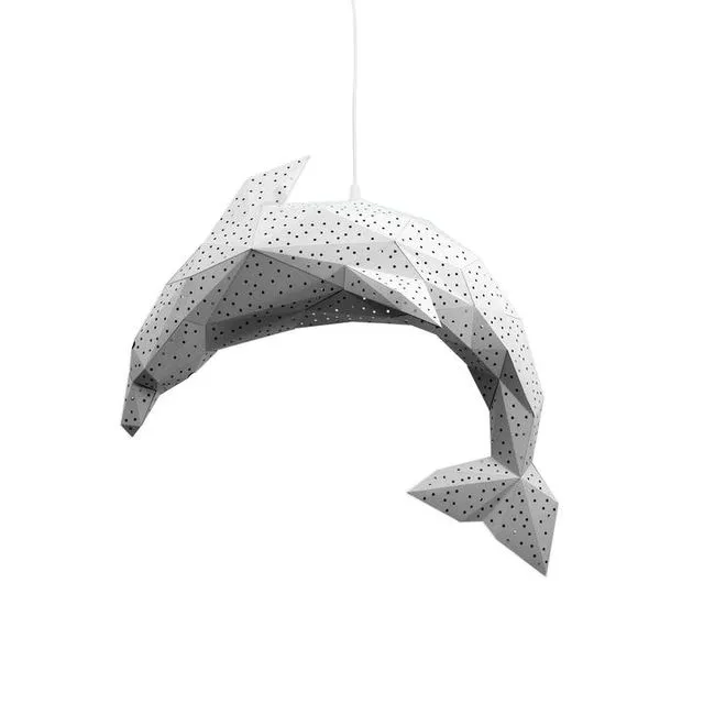 Dolphin Lantern - White