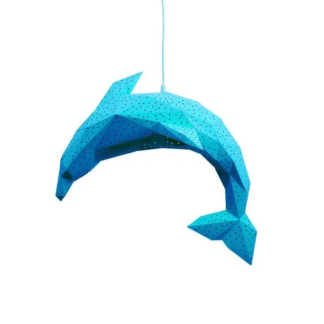 Dolphin Lantern - Ocean Blue