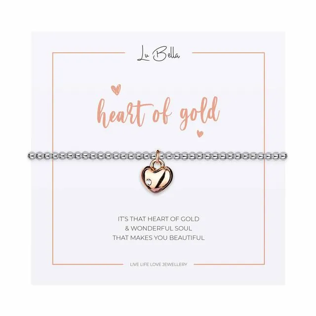 Heart Of Gold Sentiments Bracelet | Jewellery Gifts For Women