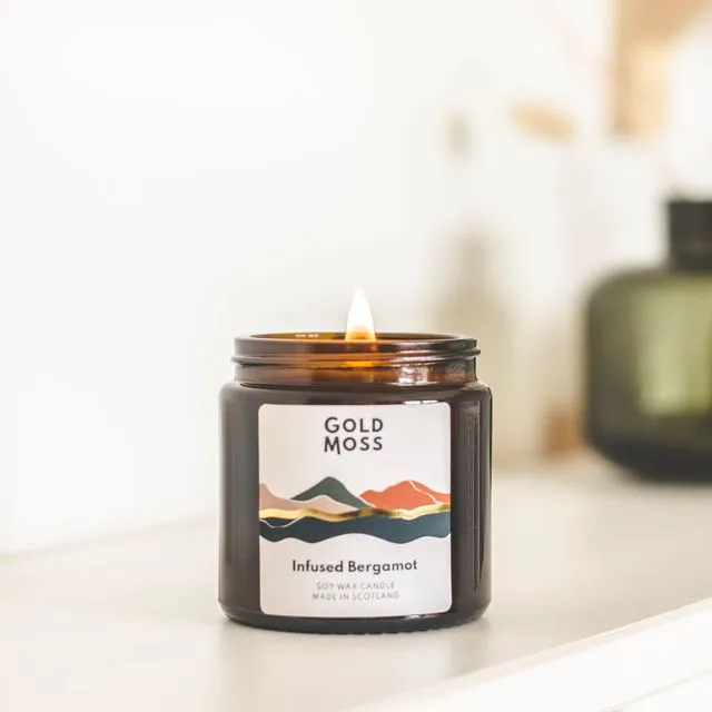 Infused Bergamot | Soy Wax Candle | 25 Hours