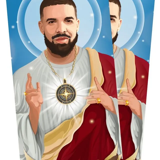 One (1) Saint Drake Hip Hop Celebrity Stickers - Full Color, Gloss, Waterproof and Weatherproof - 3" x 7"