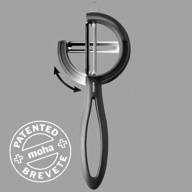 REVERSO VEGGIE Reversible peeler with straight stainless steel blade (Pack of 6)