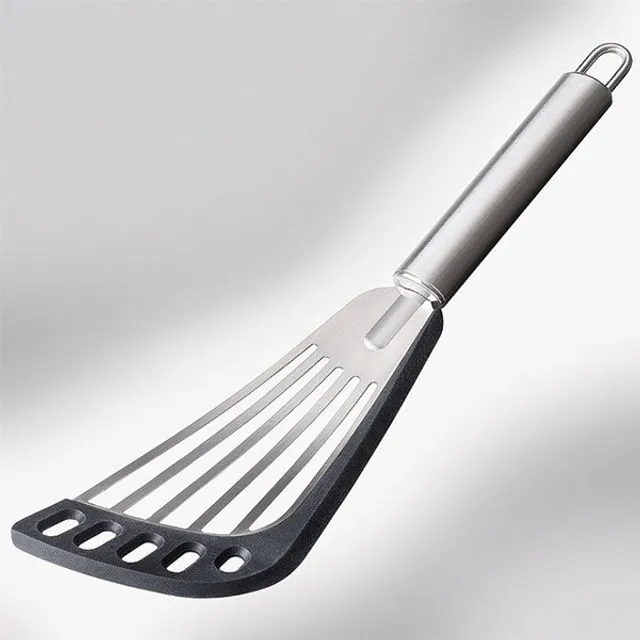 SPALA Flexible anti-scratch spatula, 35.5cm, stainless steel and silicone (Pack of 6)