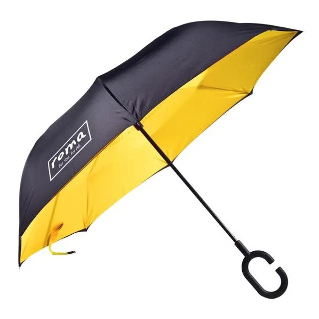 Roma Inverted Umbrella In Yellow