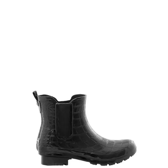 Chelsea Black Croc Emboss Women's Rain Boots Pack of 9, Mixed Sizes