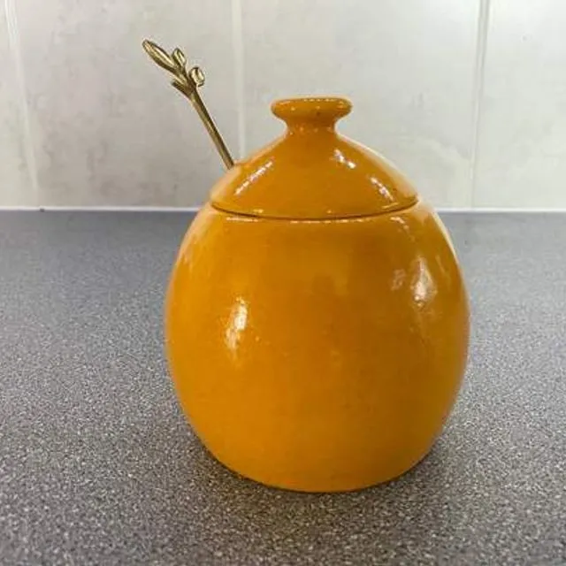 Sugar Bowl - Yellow Speckled