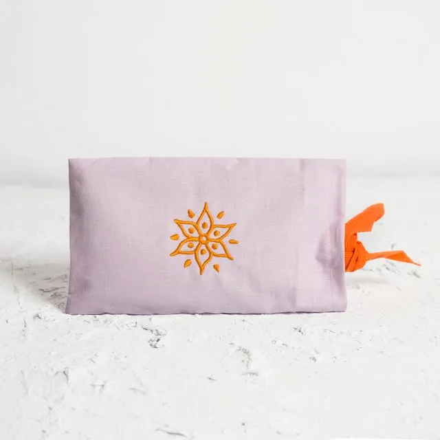 Eye Pillow Aromatherapy | Embroidered design | Lavender