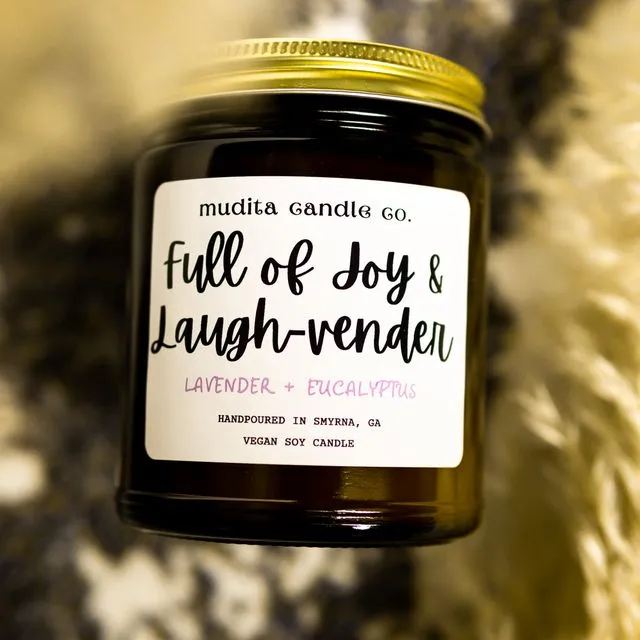 Full of Joy & Laugh-vender - 9oz Soy Candle