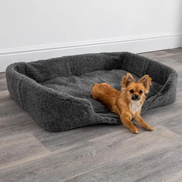 Merino Wool Pet Bed LRG - Grey