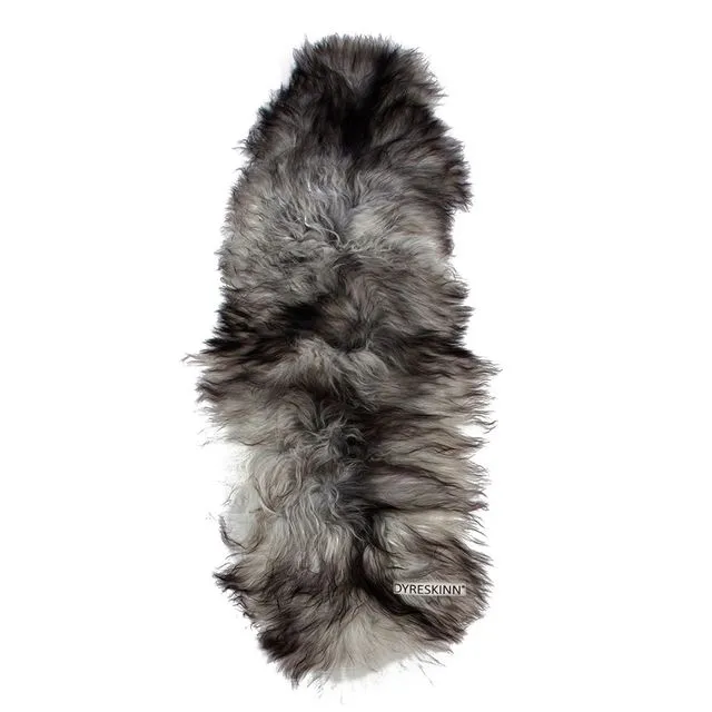 Icelandic Rug (2 Skins) Natural Grey 80-210 cm