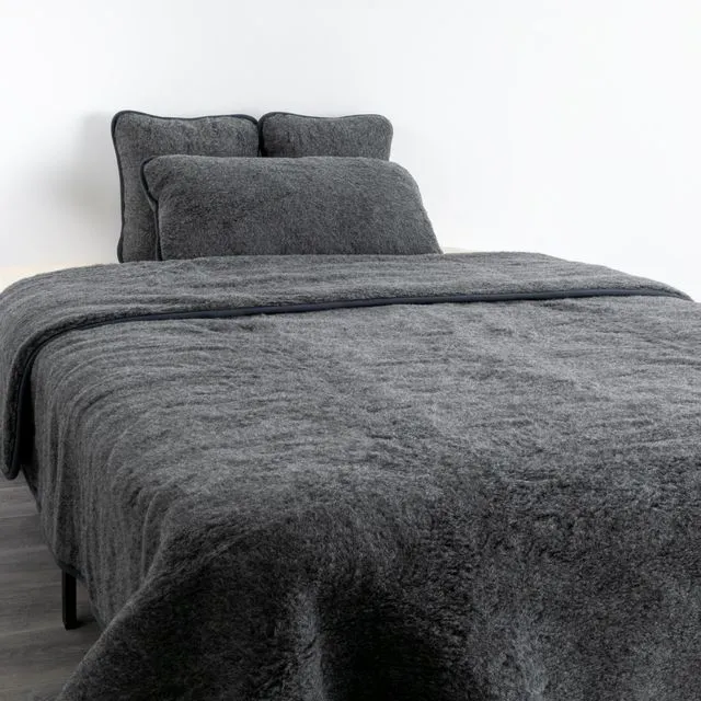 Merino Wool Quilt 240 - Grey
