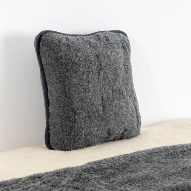 Merino Wool Pillow - Grey