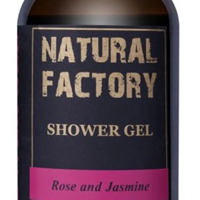 Organic Shower Gel - Rose and Jasmine 250ml
