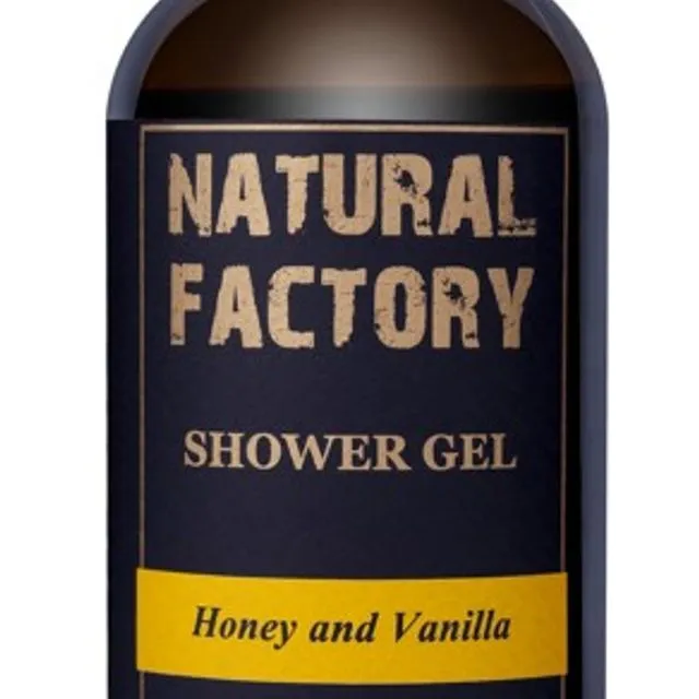 Organic Shower Gel - Honey and Vanilla 250ml