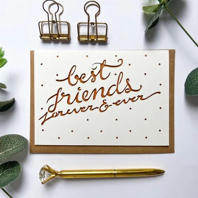 Best Friend Forever Card, Friendship card