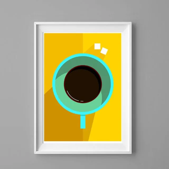 Two Sugars Coffee Poster