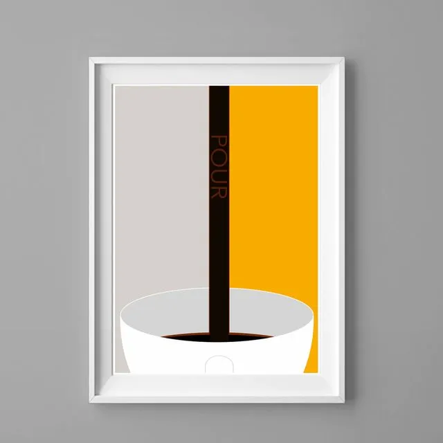 Pour Coffee Poster