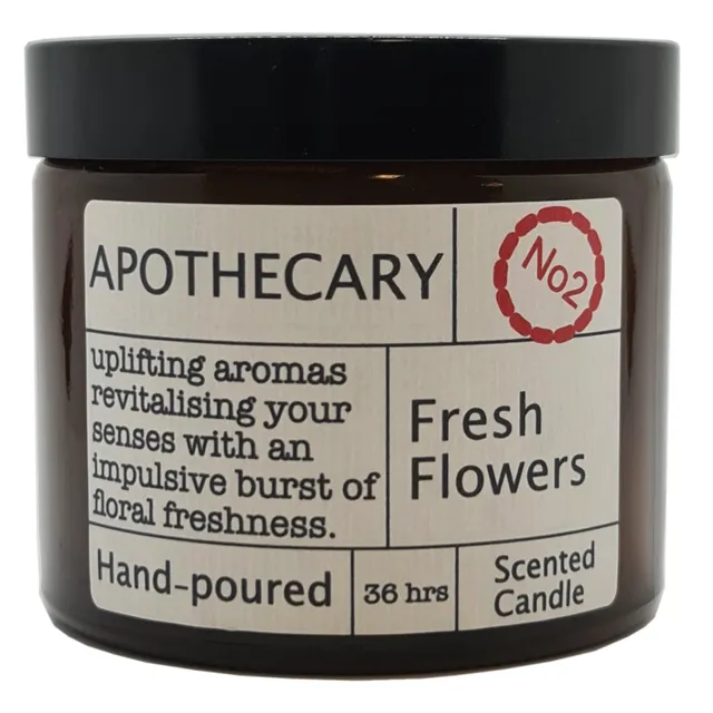 Luxury Apothecary Handmade Candle - Fresh Flowers - pack of 6