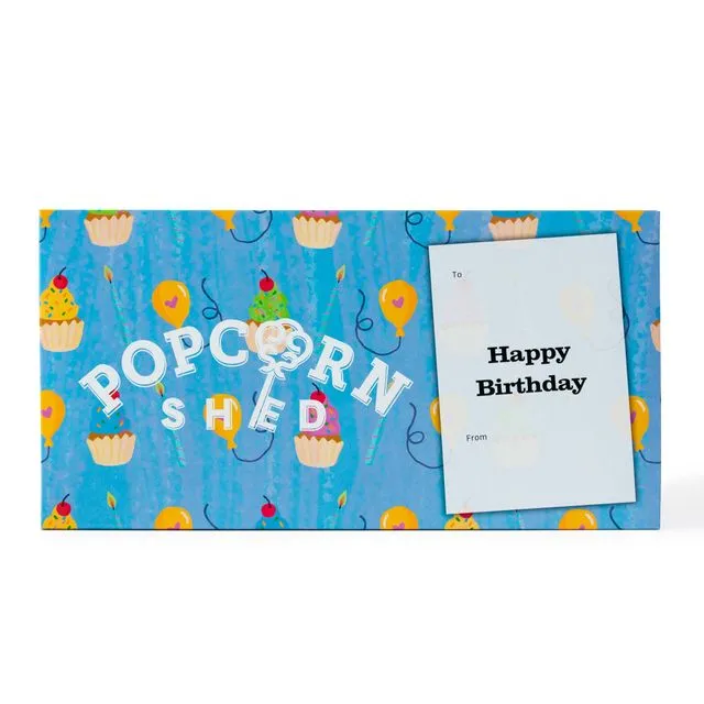 Happy Birthday Gourmet Popcorn Letterbox Gift 220g: Case of 8