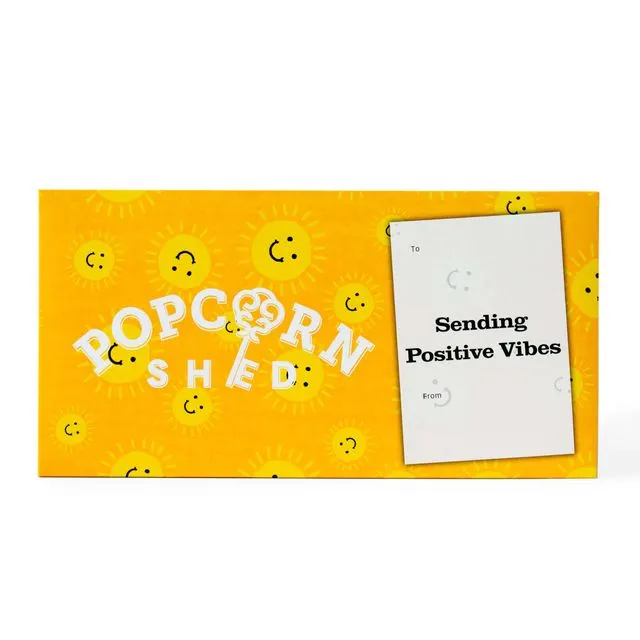 Positive Vibes Gourmet Popcorn Letterbox Gift 220g: Case of 8
