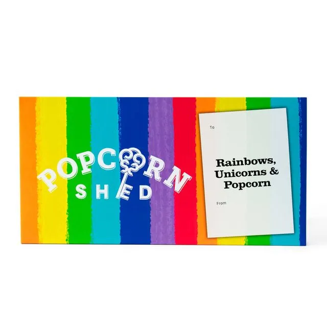 Rainbow Gourmet Popcorn Letterbox Gift 240g: Case of 8
