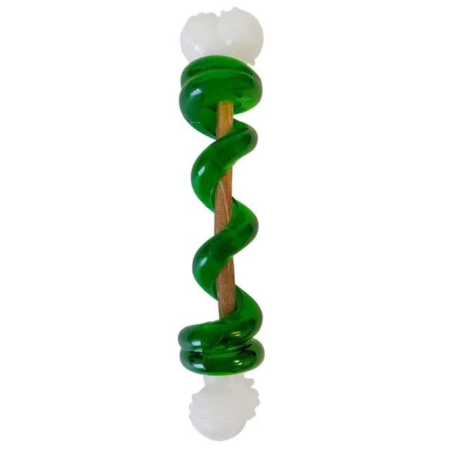 Nylon TPR Bone with Room For Treat - 8" Green
