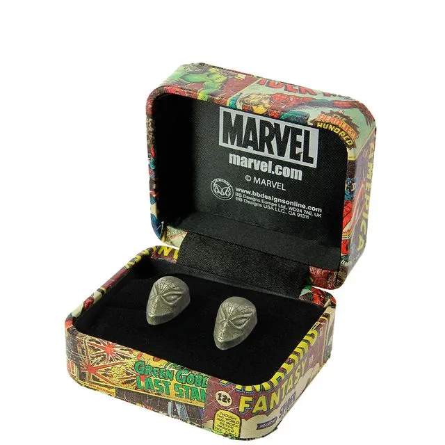 Marvel Comics Men's Super Hero Spiderman 3D Cufflinks with gift box