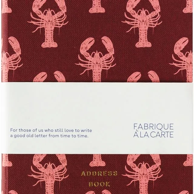 Fabrique A La Carte Address Book - Lobster