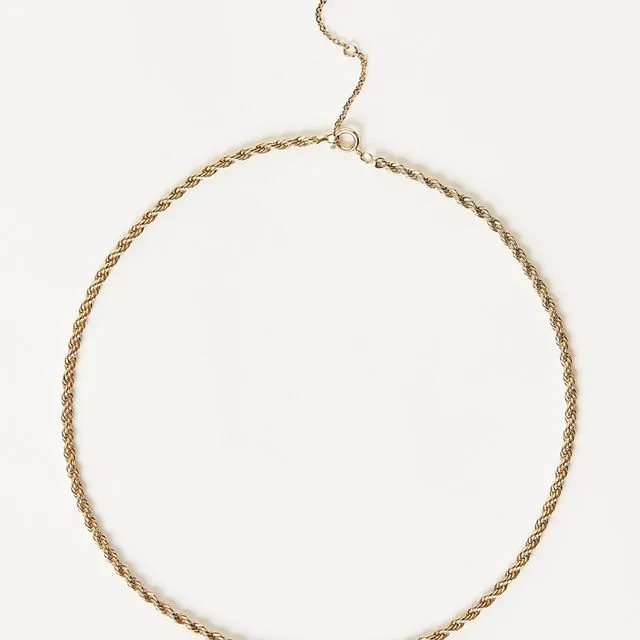 Gold Necklace Chocker Rope Chain
