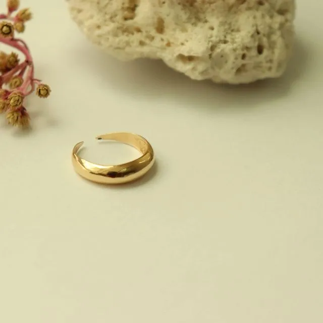 Adjustable Gold DOME Ring
