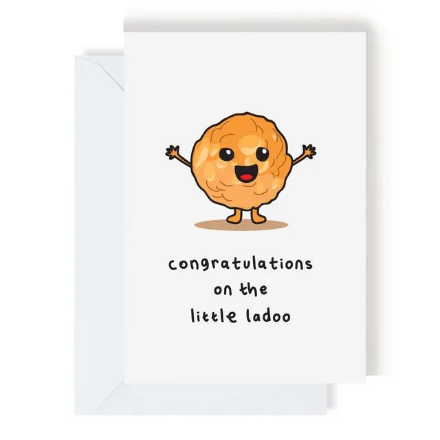 Congratulations On Your Little Ladoo Baby Greeting Card